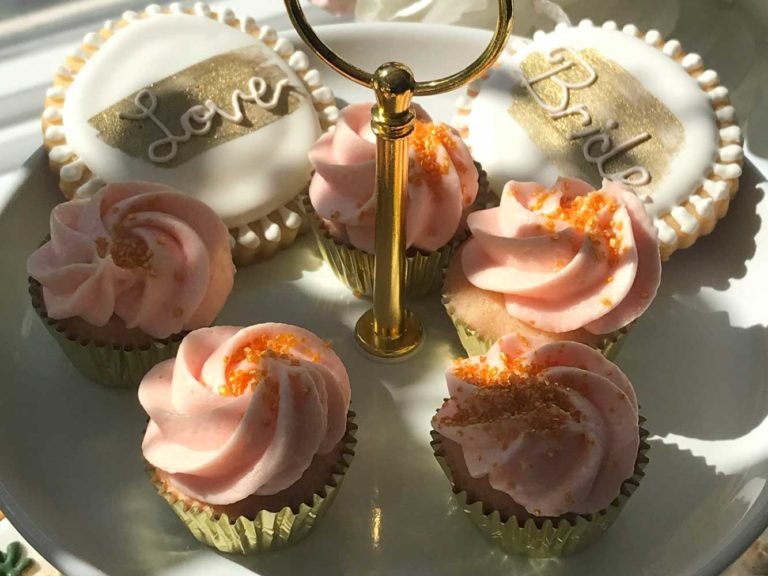 BRIDAL SHOWER THEMED DECORATED COOKIES AND CUPCAKES