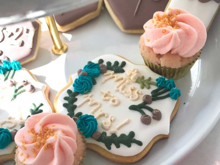 BRIDAL SHOWER THEMED DECORATED COOKIES AND CUPCAKES